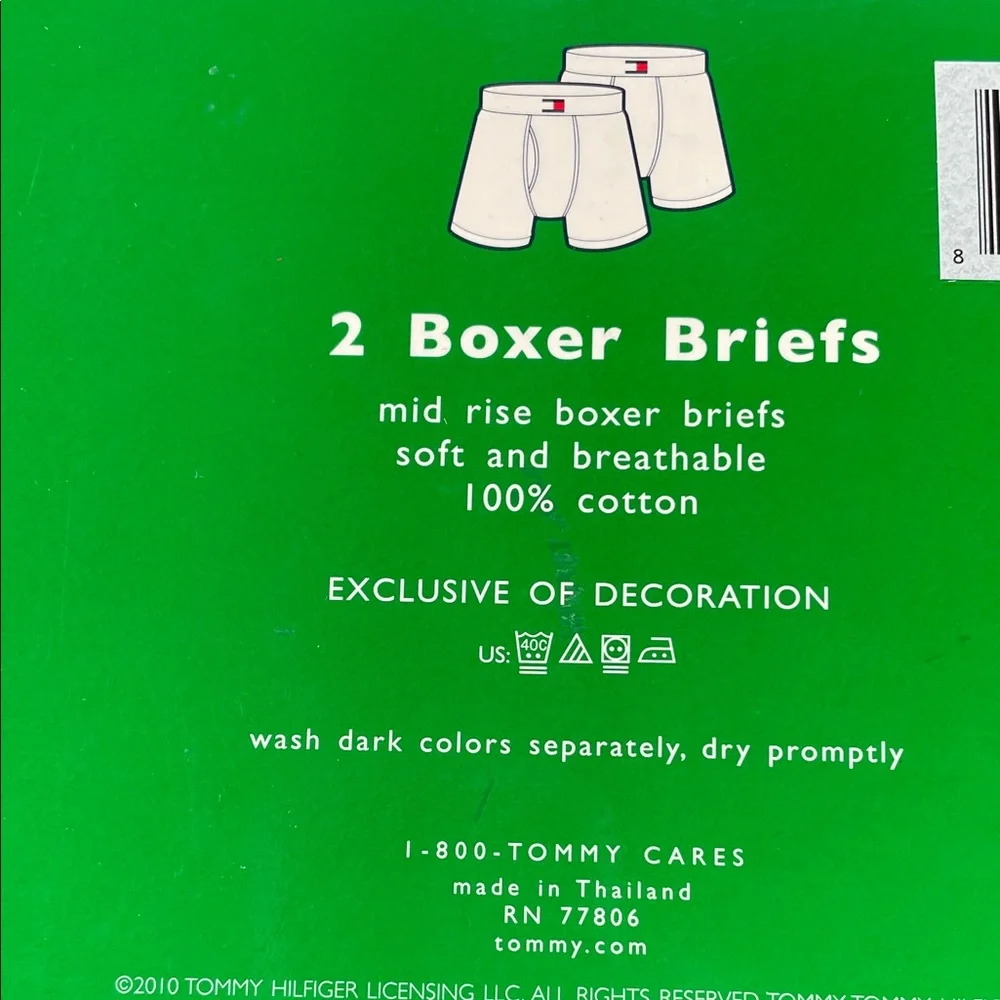 Tommy Hilfiger Boxer Briefs Men’s M Size Mid Rise 2PK OWEN STP & SLDBX